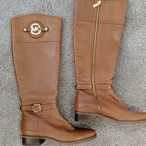 Michael Kors Leather Riding Boots